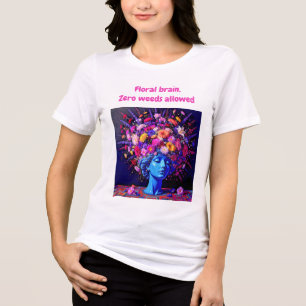 Camiseta "Bloom of Eternity" - Um Retrato Surreal Colorido