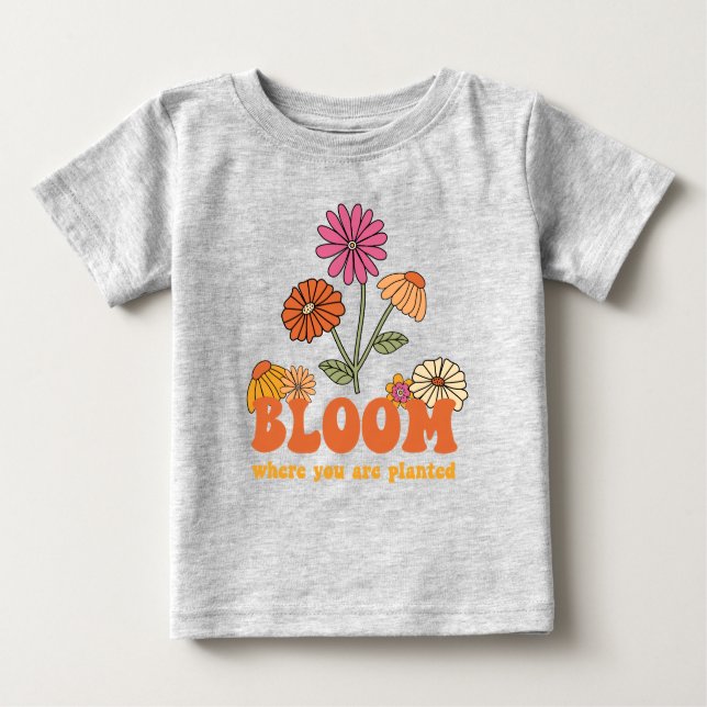 Camiseta Bloom onde você está plantado (Frente)