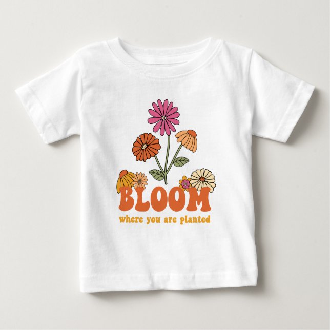 Camiseta Bloom onde você está plantado (Frente)