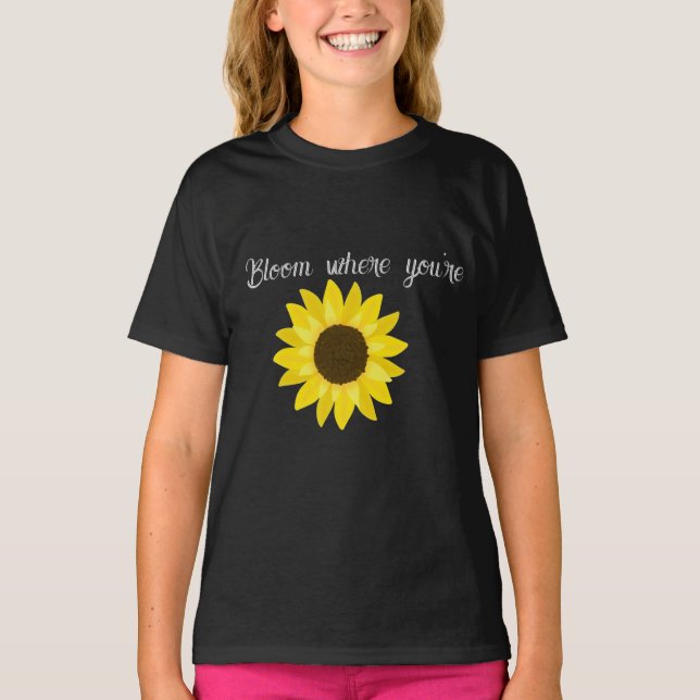 Camiseta Bloom Sunflower (Frente)