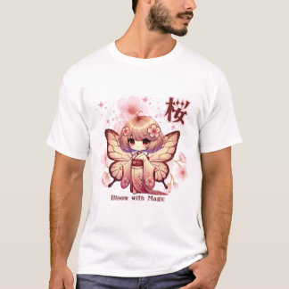 Camiseta Bloom with Magic - Kawaii Sakura Fairy