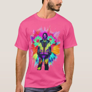 Camiseta Bloom Y2K: Tecido Atende à Natureza Luminescente