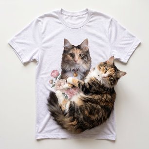 Camiseta Bloomew Pet Photo Floral Gouache
