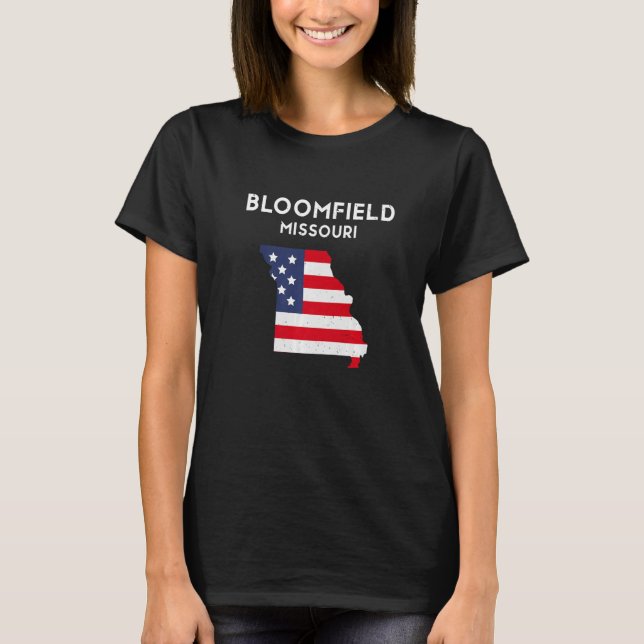 Camiseta Bloomfield Missouri USA State America Viagem Misso (Frente)