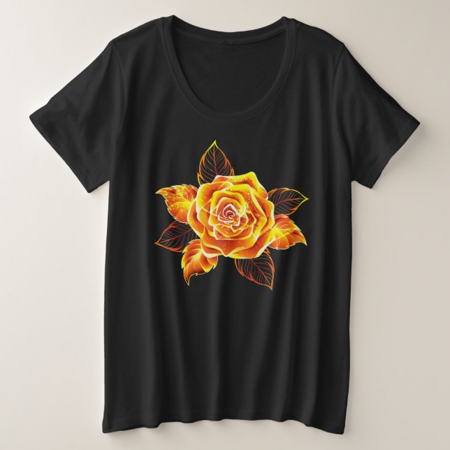 Camiseta Blooming Fire Rosa (Frente do Design)