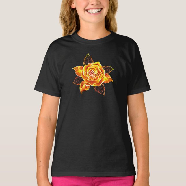 Camiseta Blooming Fire Rosa (Frente)