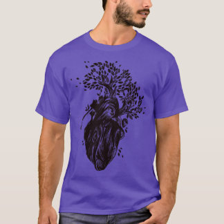 Camiseta Blooming Heart Love por Tobe Fonseca