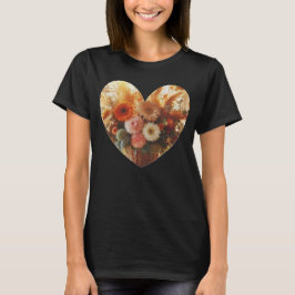 Camiseta Blooming Heart sem texto