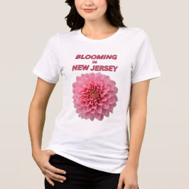 CAMISETA BLOOMING IN NJ, CHRYSANTHEMUM TRI-BLEND