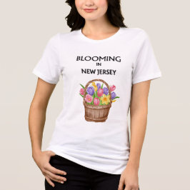 CAMISETA BLOOMING IN NJ, FLOWERS IN BASKET SHORT SLEEVE