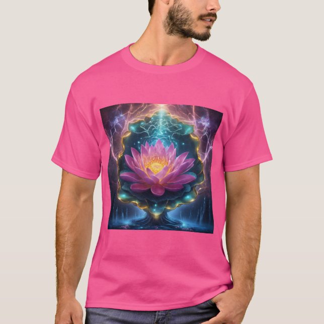 Camiseta Blooming Lotus: Serenidade em Design (Frente)