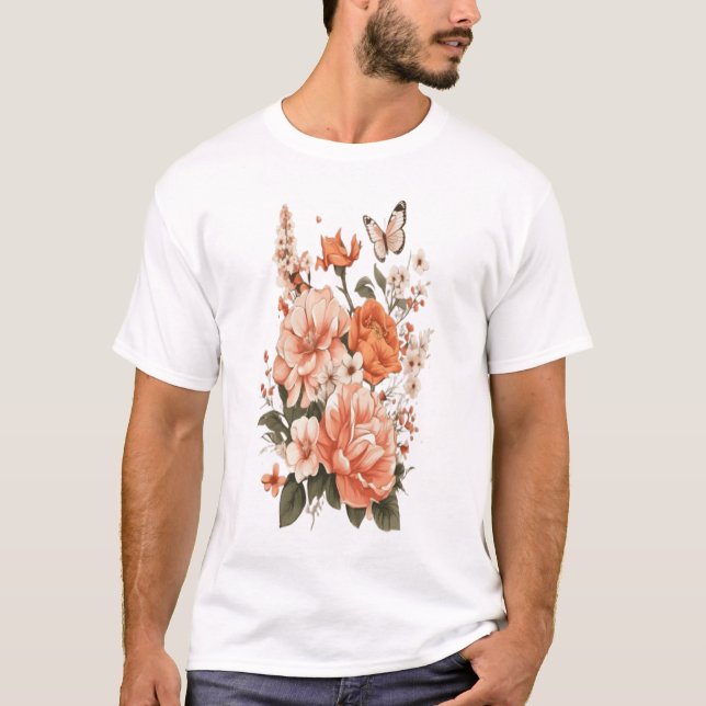 Camiseta Blooming Love: Floral Power Tee (Frente)