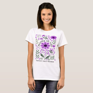 Camiseta Blooming With Hope for a Câncer de pâncreas