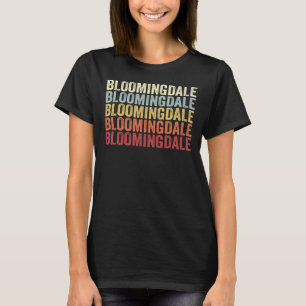 Camiseta Bloomingdale Illinois Bloomingdale IL Retro Vintag