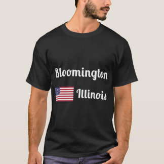Camiseta Bloomington Illinois Na moda Impressão1