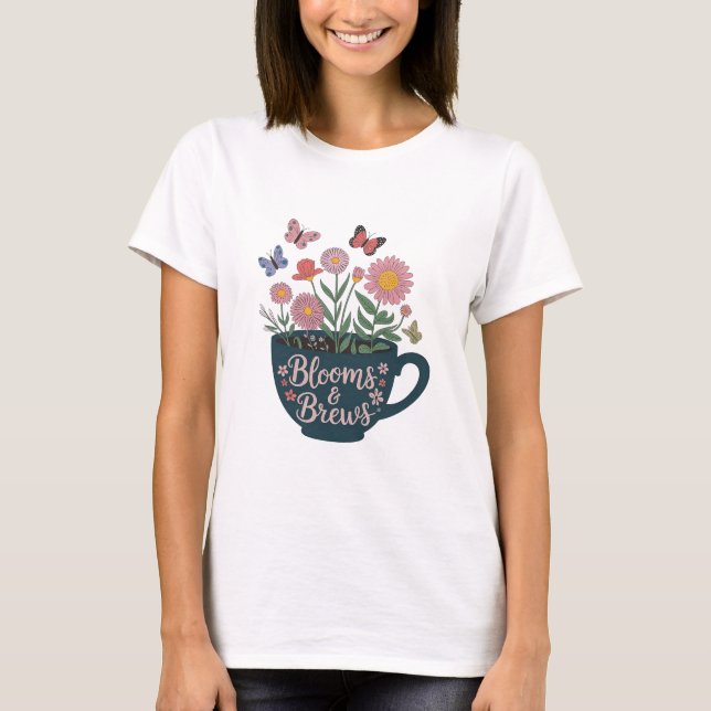 Camiseta Blooms e Breve Design - Gráfico Físico Whimsical (Frente)
