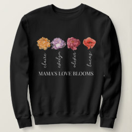 Camiseta Blooms personalizados do amor da mamãe