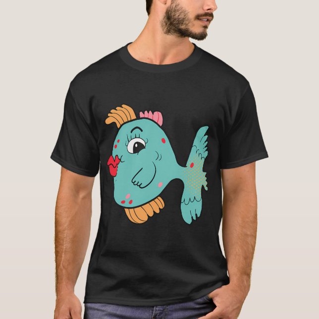 Camiseta Blooples o Peixe Tropical (Frente)