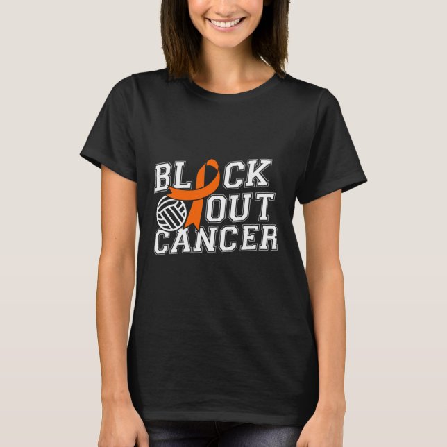 Camiseta Bloquear a Leucose do Cancer (Frente)