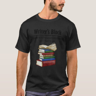 Camiseta Bloquear Amigos Imaginários do Autor do escrevendo