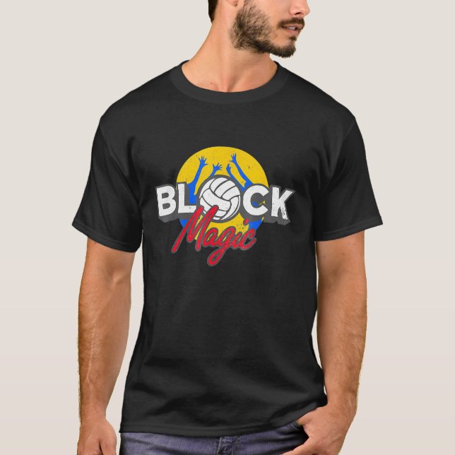 Camiseta Bloquear Voleibol Mágico (Frente)