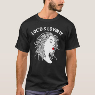 Camiseta Bloqueia Para Mulheres Adoram Dreadlocks Hair Drea