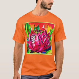 Camiseta Bloqueio de Frutas de Dragões Exóticos