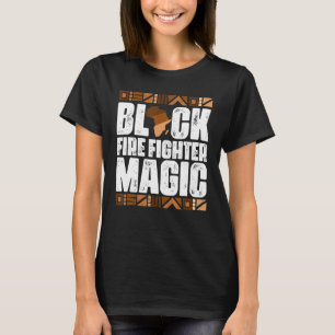 Camiseta Bloqueio de Incêndio Preto Mágico História Preta M