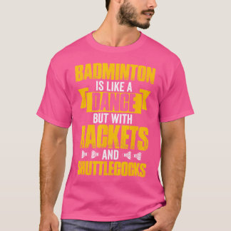 Camiseta Bloqueio do Jogador de Badminton Rackets Paddles S