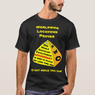 Camiseta Bloqueio no mundo inteiro (escuro)
