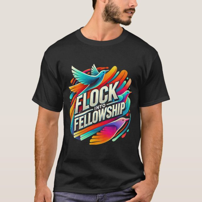 Camiseta Bloqueio Personalizado em Camisa-T Multicolorida d (Frente)
