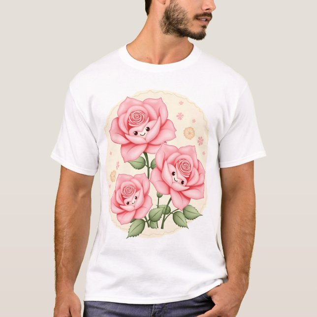 Camiseta Blossom Buddies: Petals with Personality (Frente)