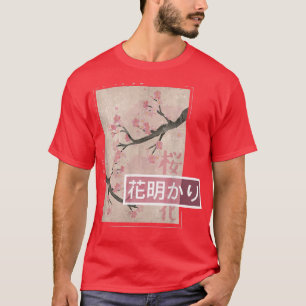 Camiseta Blossom de Floresta Japonesa - Bloco de Madeira Ro