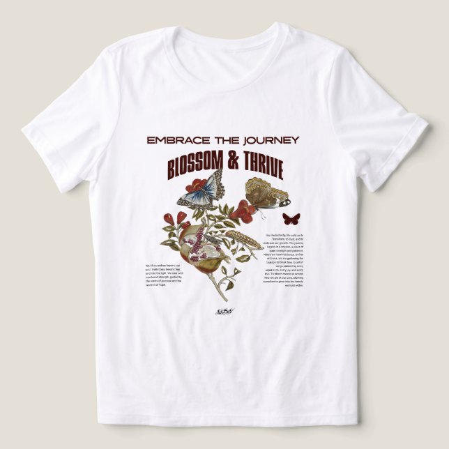Camiseta Blossom & Thrive: Embrace the Journey Best Friend (Design frontal)