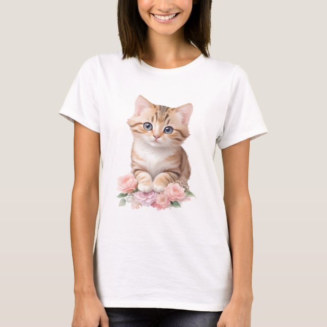 Camiseta Blossomas de Felina Quadrados Quadrados (Frente)
