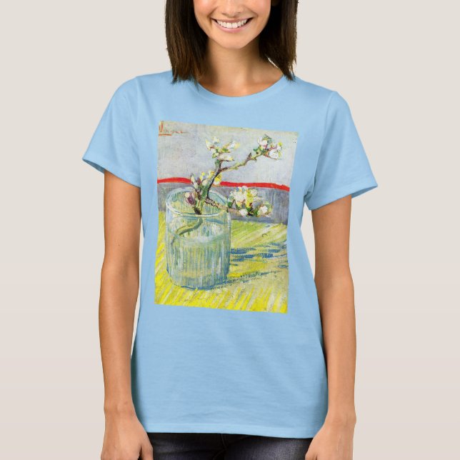Camiseta Blossoming Almond Branch por Vincent van Gogh (Frente)