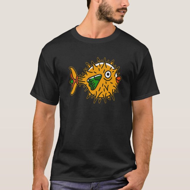 Camiseta Blowfish Dank Meme Cute Sea Fish Pufferfish (Frente)