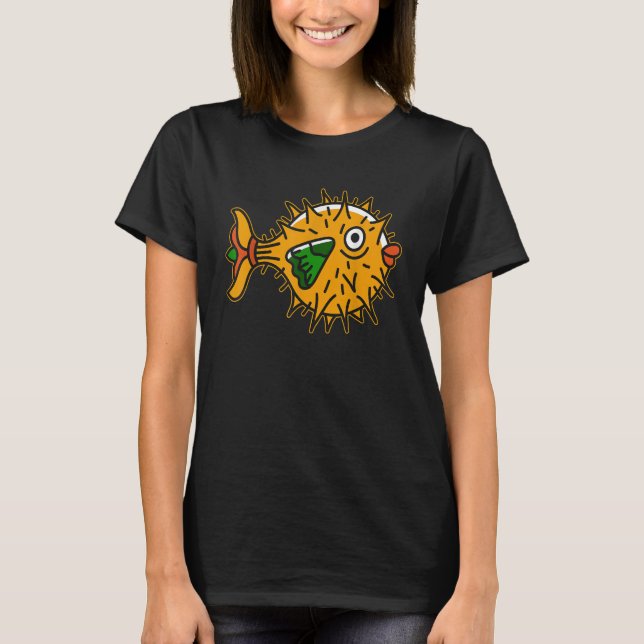 Camiseta Blowfish Dank Meme Cute Sea Fish Pufferfish (Frente)