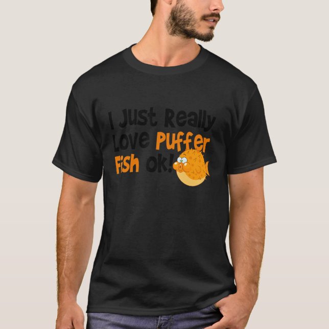 Camiseta Blowfish Eu Adoro Peixe-Pufe (Frente)