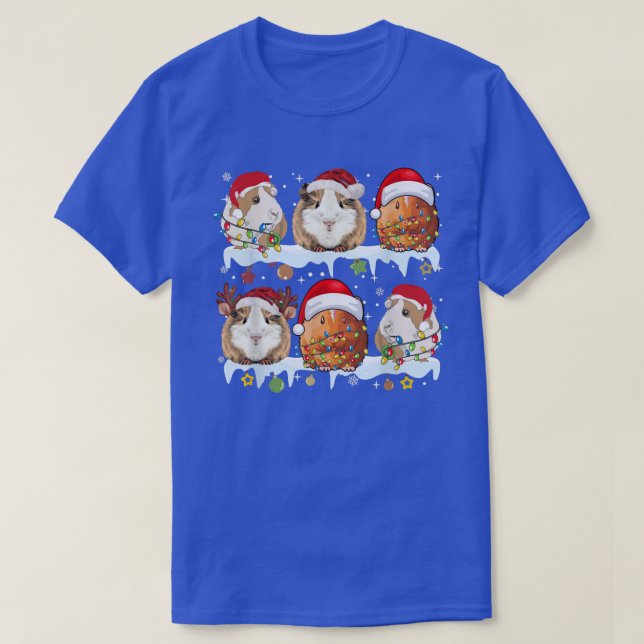 Camiseta BLr1 Papais noeis Guiné Excelente Natal Feliz Nata (Frente do Design)