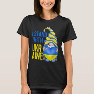 Camiseta Blue Amarelo Ucrânia Jardim Gnomo Bandeira Ucrania