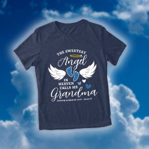 Camiseta Blue Angel me chama de vovó perda de neto