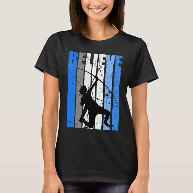 Camiseta Blue Archery Archer Believe Motivating Bow Arrow W (Frente)