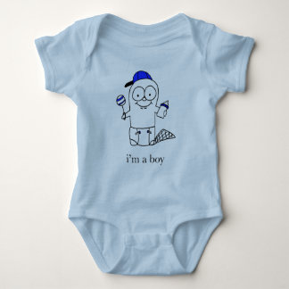 Camiseta Blue Baby Beaver para um menino