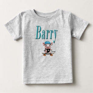 Camiseta Blue Barry Nome E Porco De Skate,