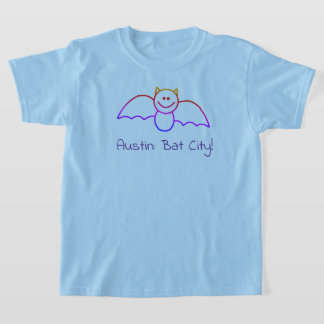 Camiseta Blue Bat City da Criança CISV Austin