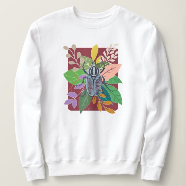 Camiseta Blue beetle watercolor (Frente do Design)