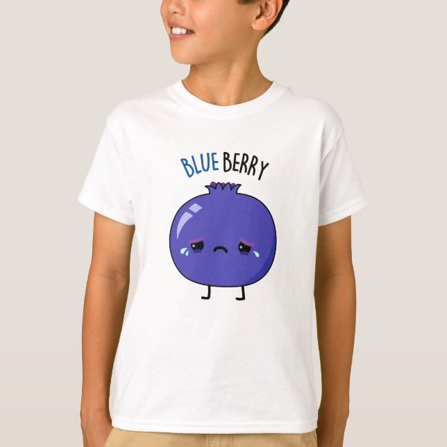 Camiseta Blue Berry Funny Blueberry Pun (Frente)