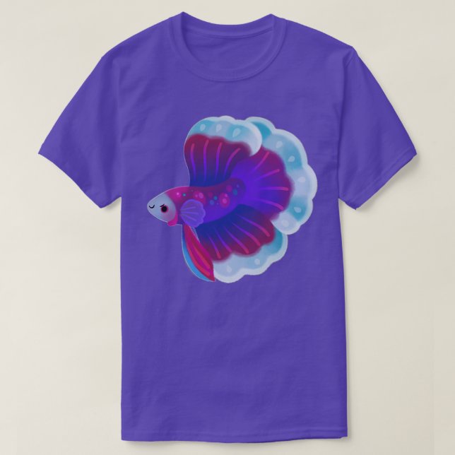 Camiseta Blue Betta (Frente do Design)