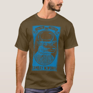 Camiseta Blue Bulls Head Indian Matchbox Art